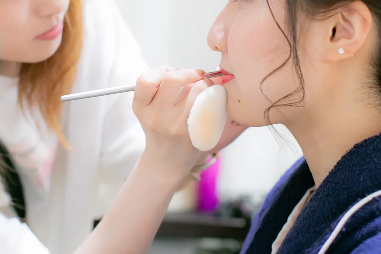 持ち込み着物も小物でアレンジ